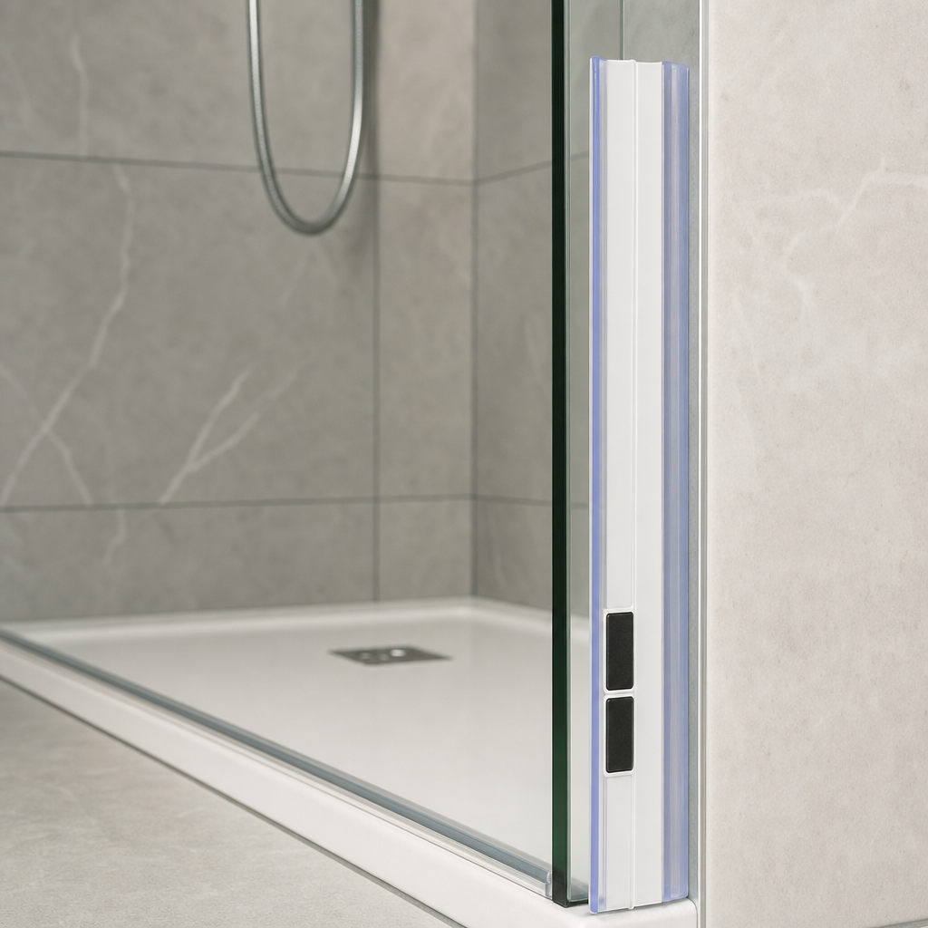 Magnetic Shower Screen Seal – 2000mm Length, Clear – MAG028