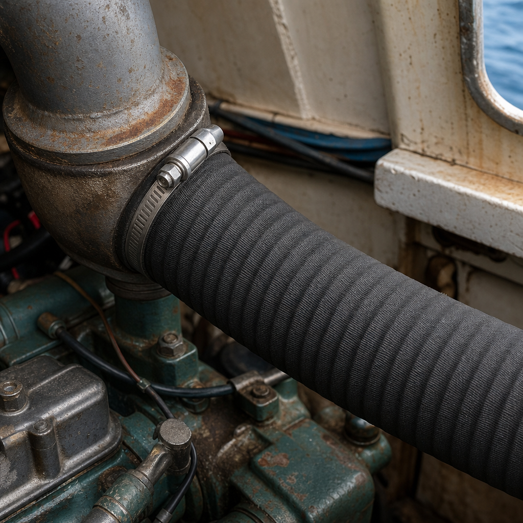Marine Diesel Exhaust Hose 20mm ID x 30mm OD – Per Metre