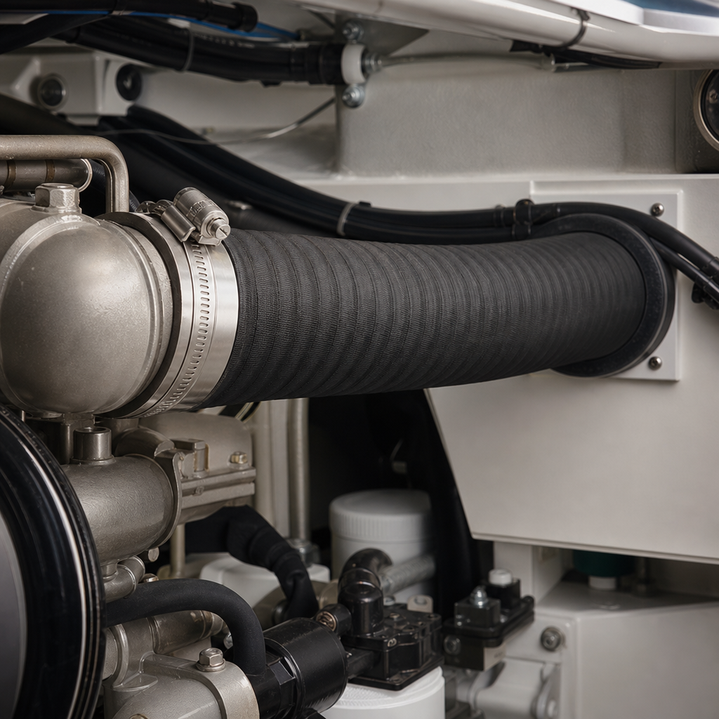 Marine Diesel Exhaust Hose 102mm ID x 112mm OD – Per Metre
