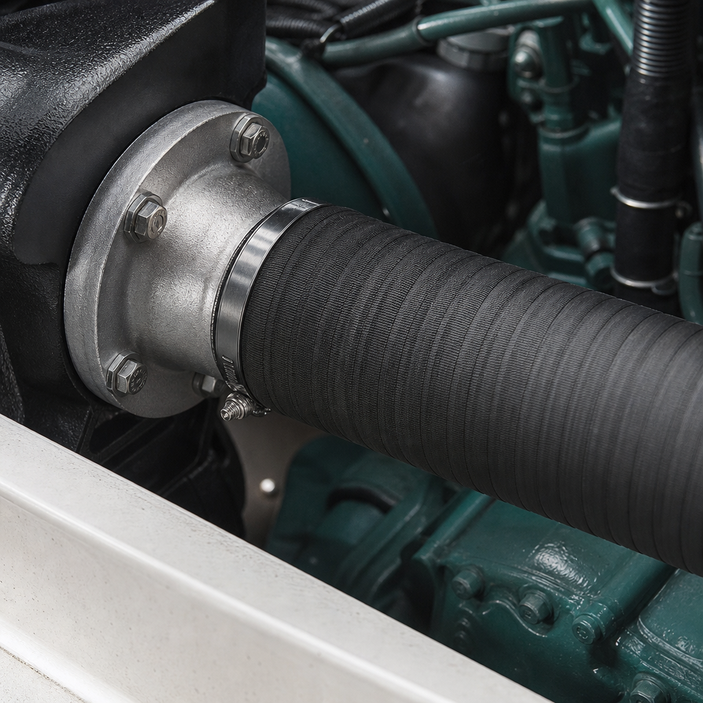 Marine Diesel Exhaust Hose 115mm ID x 129mm OD – Per Metre