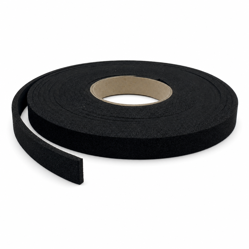 Plain Expanded Neoprene Sponge Strip 19mm x 5mm – 6 Metre Roll