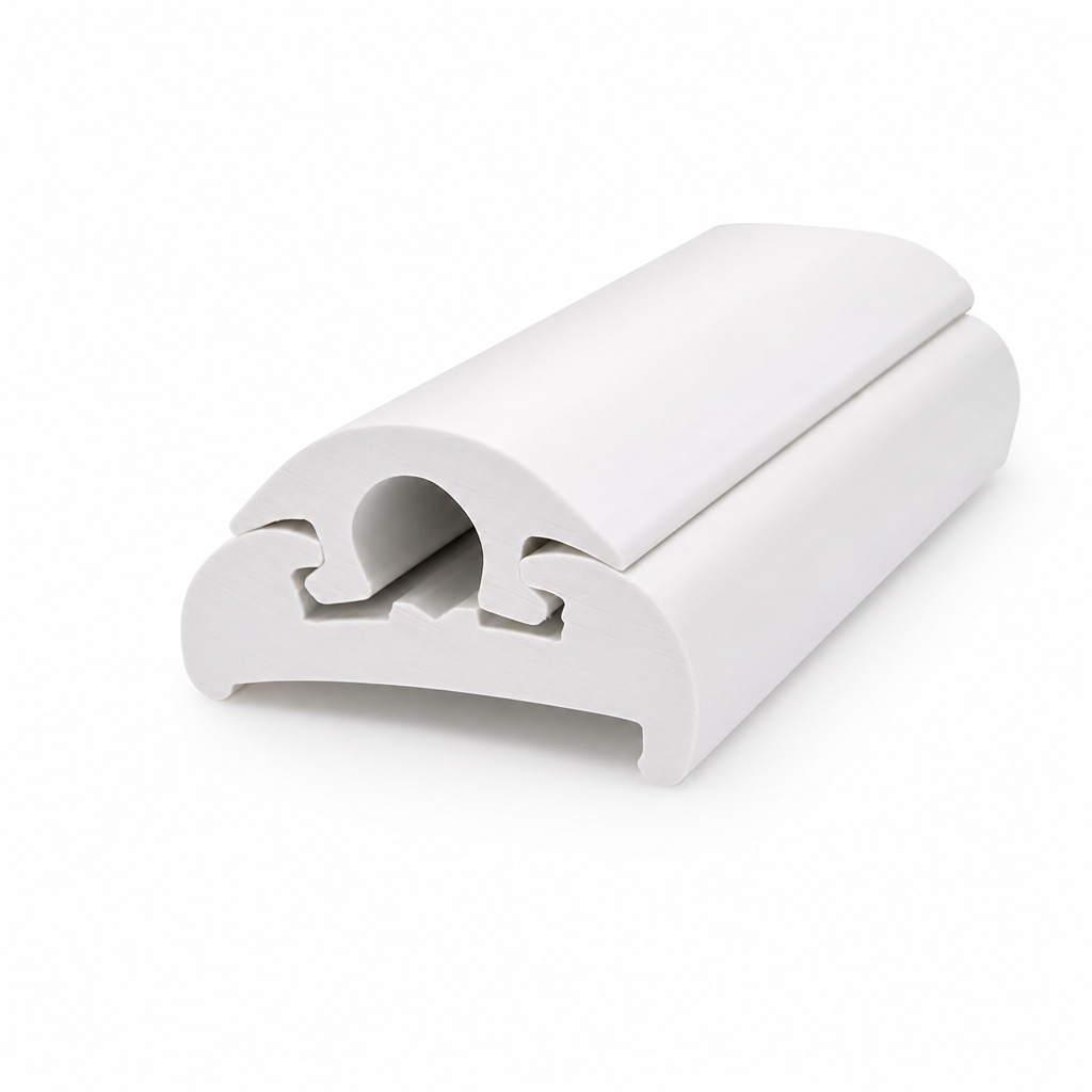 PVC Rigid Fender with Flexible Insert 48mm x 23mm – 3.65 Metres