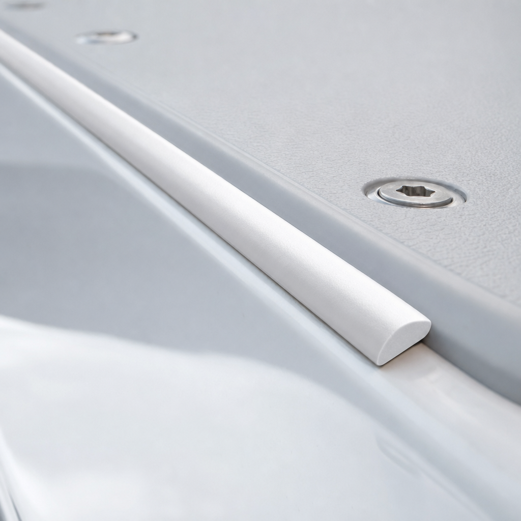 White Screw Cover Strip 10mm x 3.5mm – Per Metre