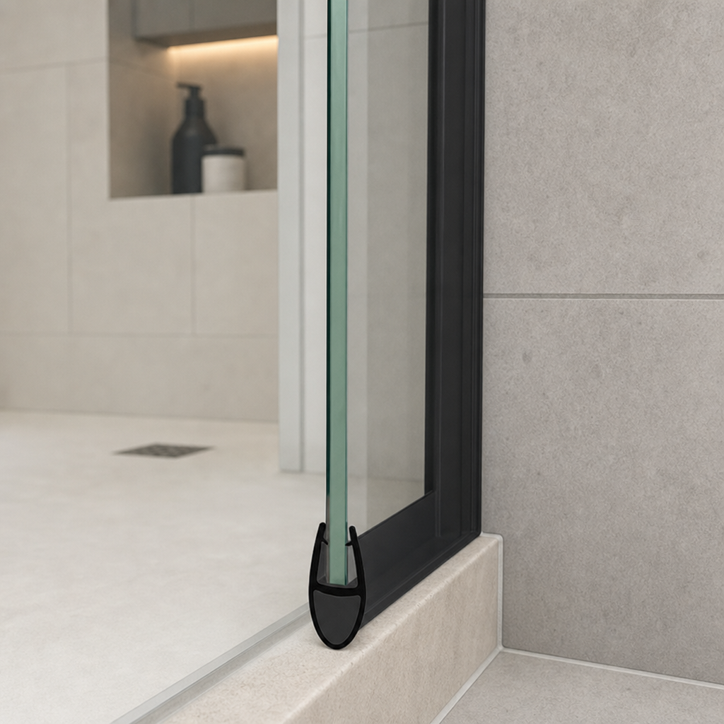 Shower Screen Seal for 4-6mm Glass – Seals 7-12mm Gap – SEAL003B