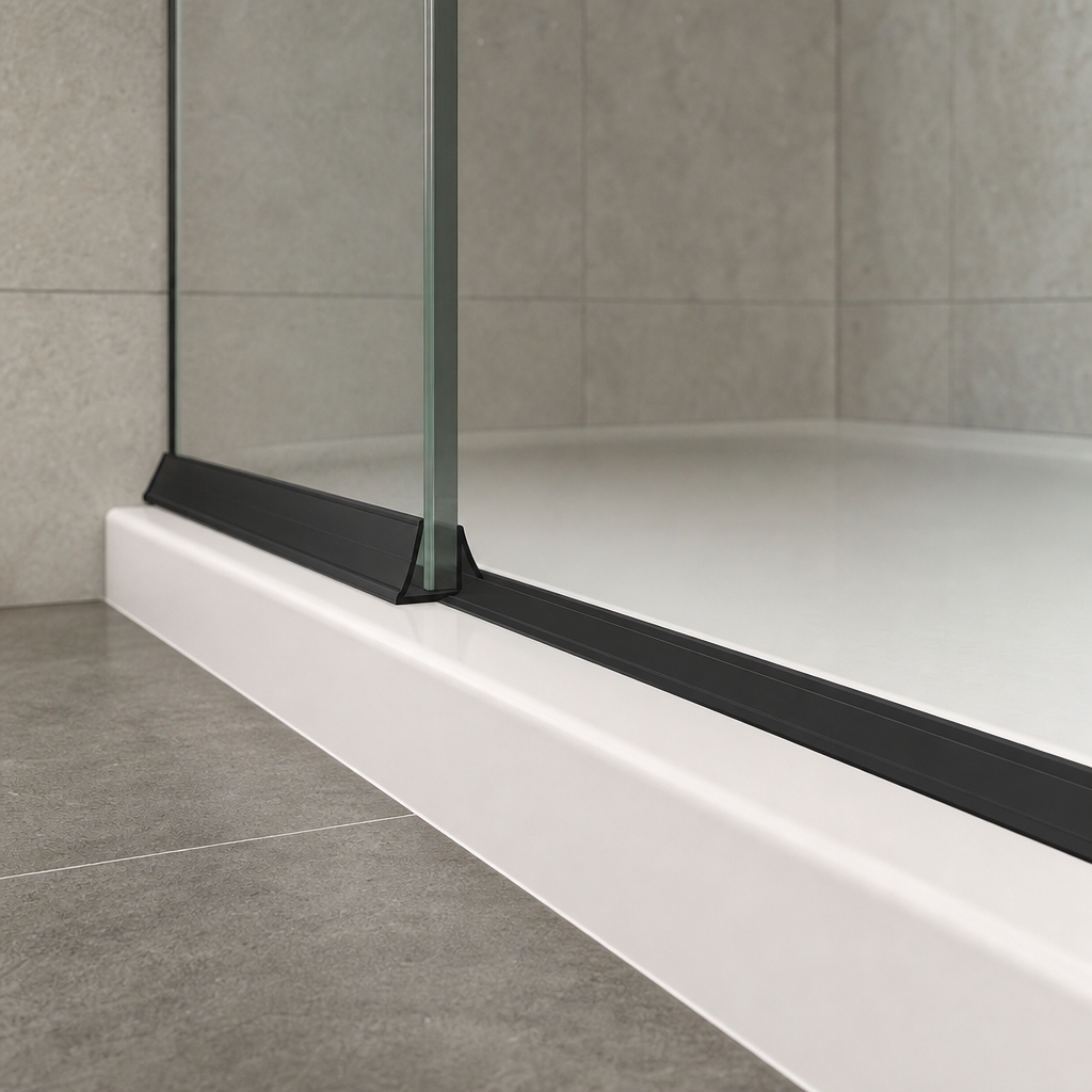 Shower Screen Seal for 4-6mm Glass – Seals 7-12mm Gap – SEAL004B