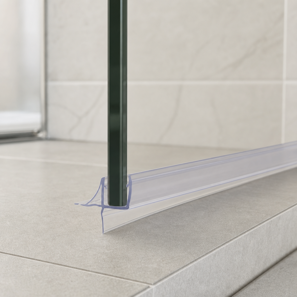 Shower Screen Seal for 4-6mm Glass – Seals 7-12mm Gap – SEAL004