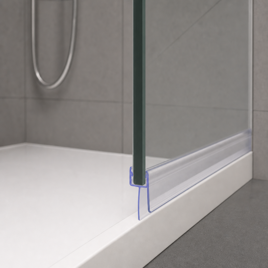 Shower Screen Seal for 8-10mm Glass – Seals 15-20mm Gap