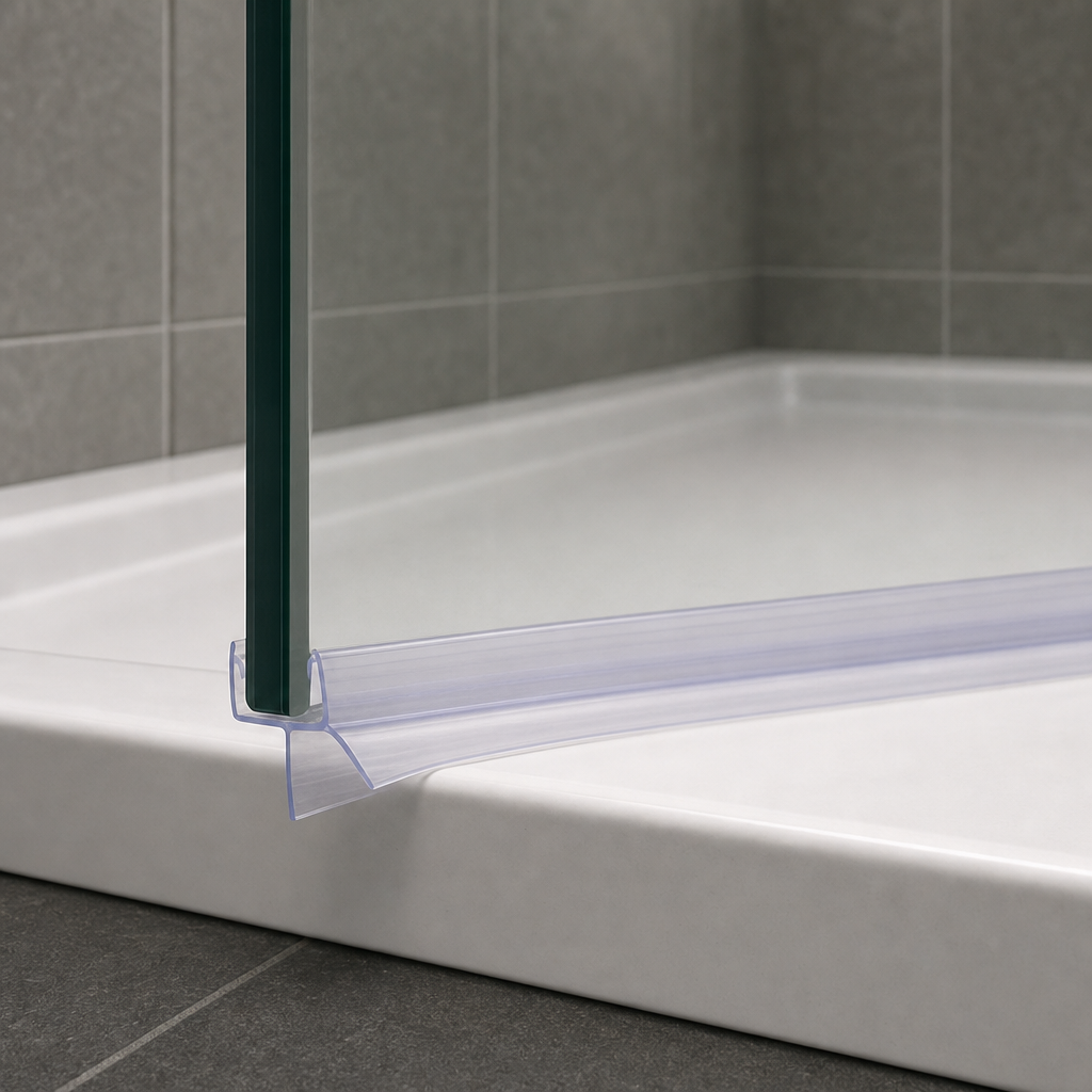 Shower Screen Seal for 4-6mm Glass – Seals 7-12mm Gap – SEAL015