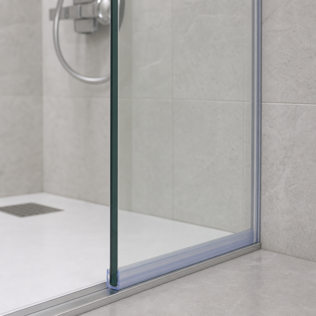 Shower Screen Seal for 4-6mm Glass – No Fin Design