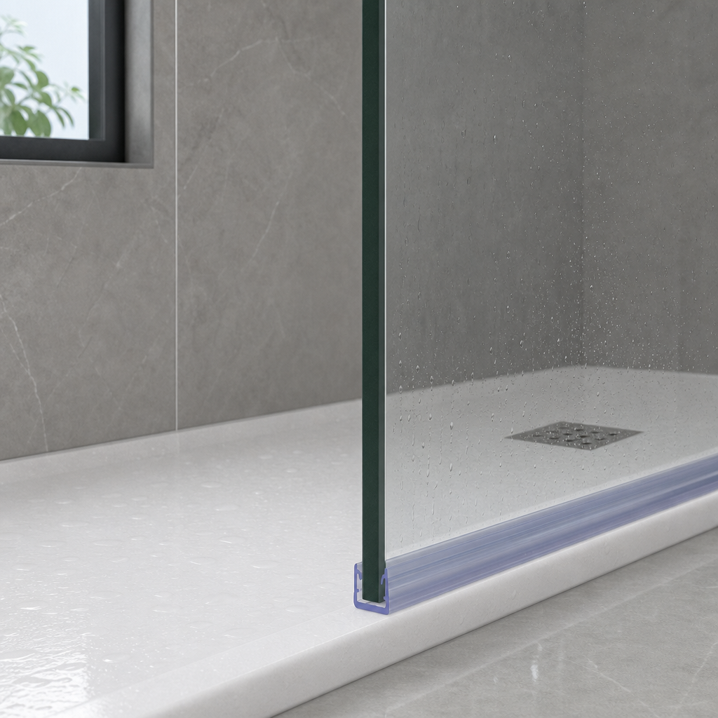 Shower Screen Seal for 10-12mm Glass – No Fin Design