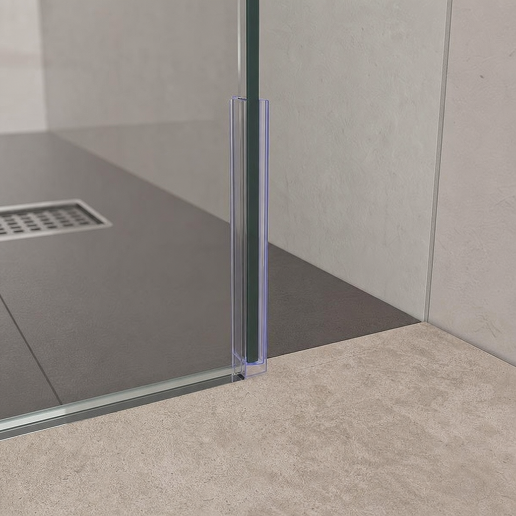 Shower Screen Seal for 10-12mm Glass – Seals 23-28mm Gap