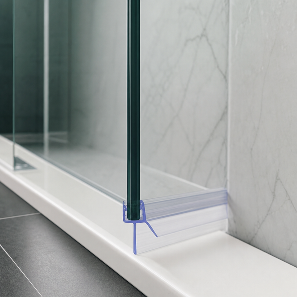 Shower Screen Seal for 10-12mm Glass – Seals 18-23mm Gap