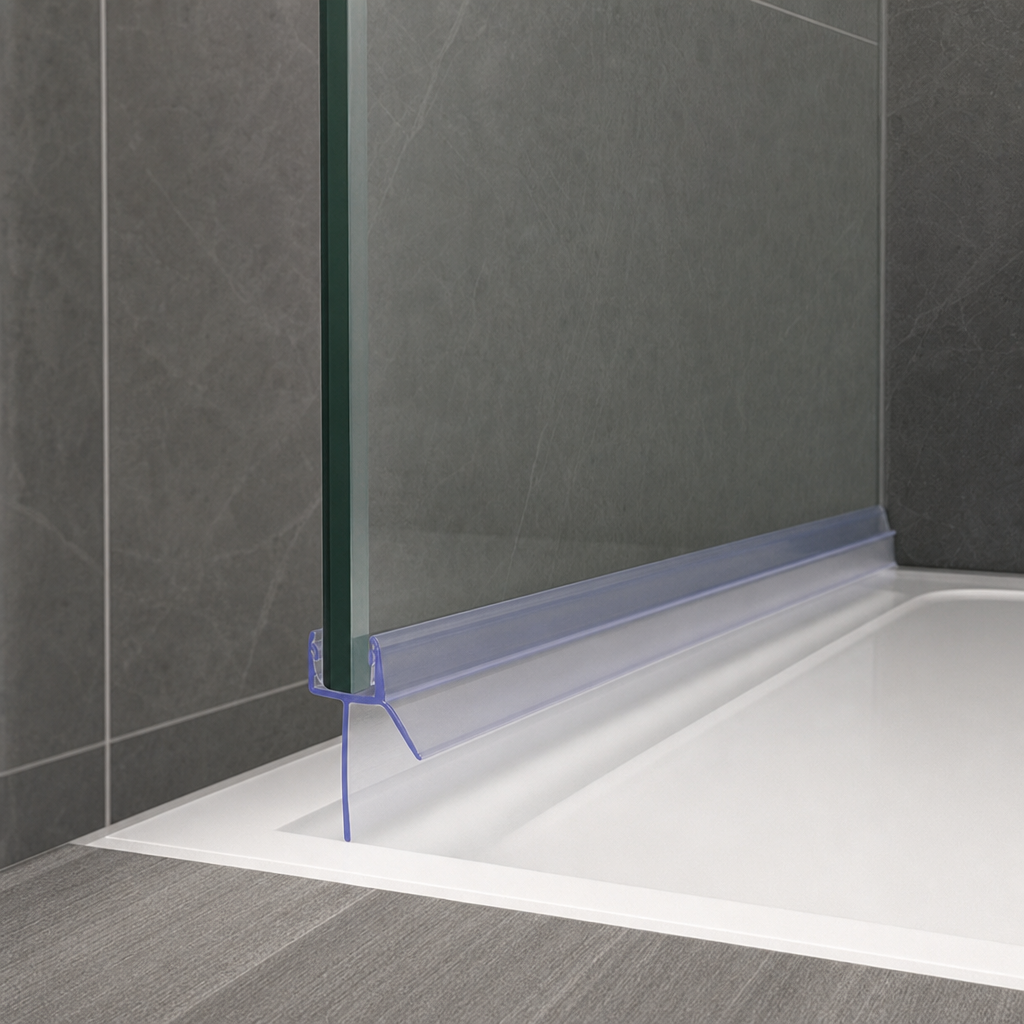 Shower Screen Seal for 4-6mm Glass – Seals 30-35mm Gap
