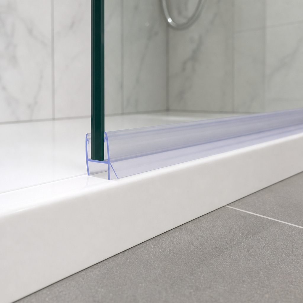 Shower Screen Seal for 4-6mm Glass – Seals 7-12mm Gap – SEAL049
