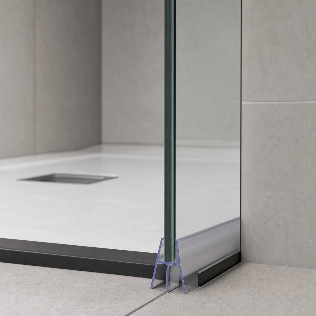 Shower Screen Seal for 8-10mm Glass – Seals 10-15mm Gap – SEAL071