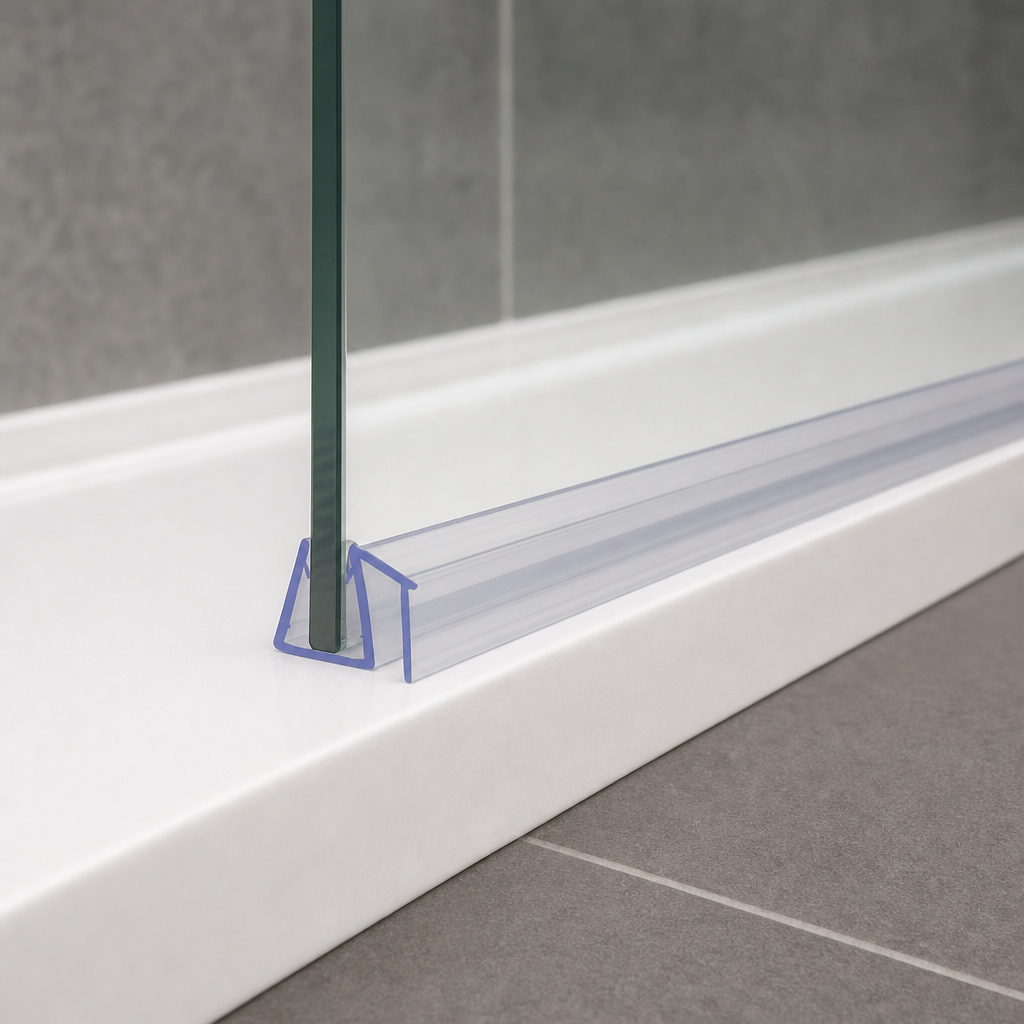 Shower Screen Seal for 8-10mm Glass – Seals 2-6mm Gap – SEAL077