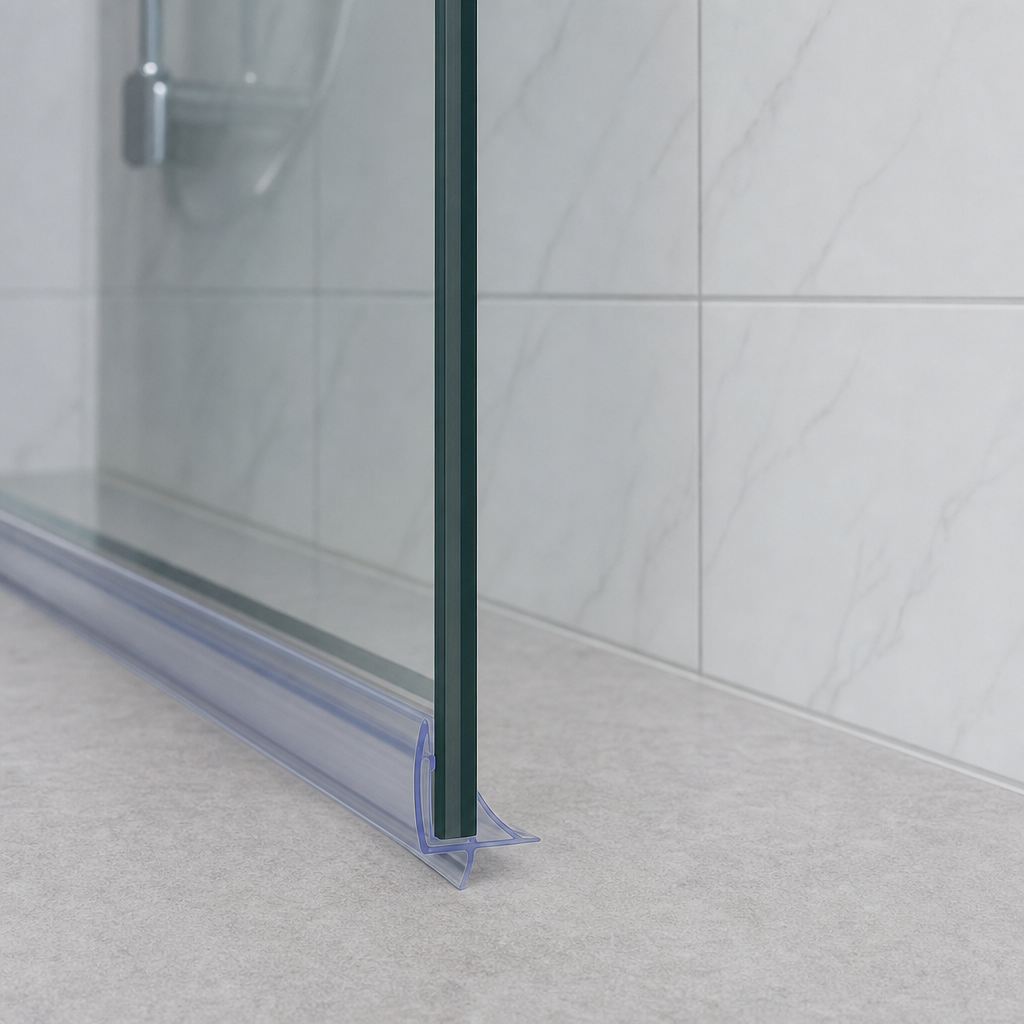 Shower Screen Seal for 4-6mm Glass – Seals 5-10mm Gap