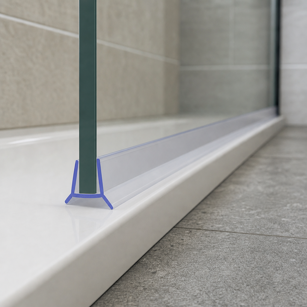 Shower Screen Seal for 6-8mm Glass – Seals 1-3mm Gap