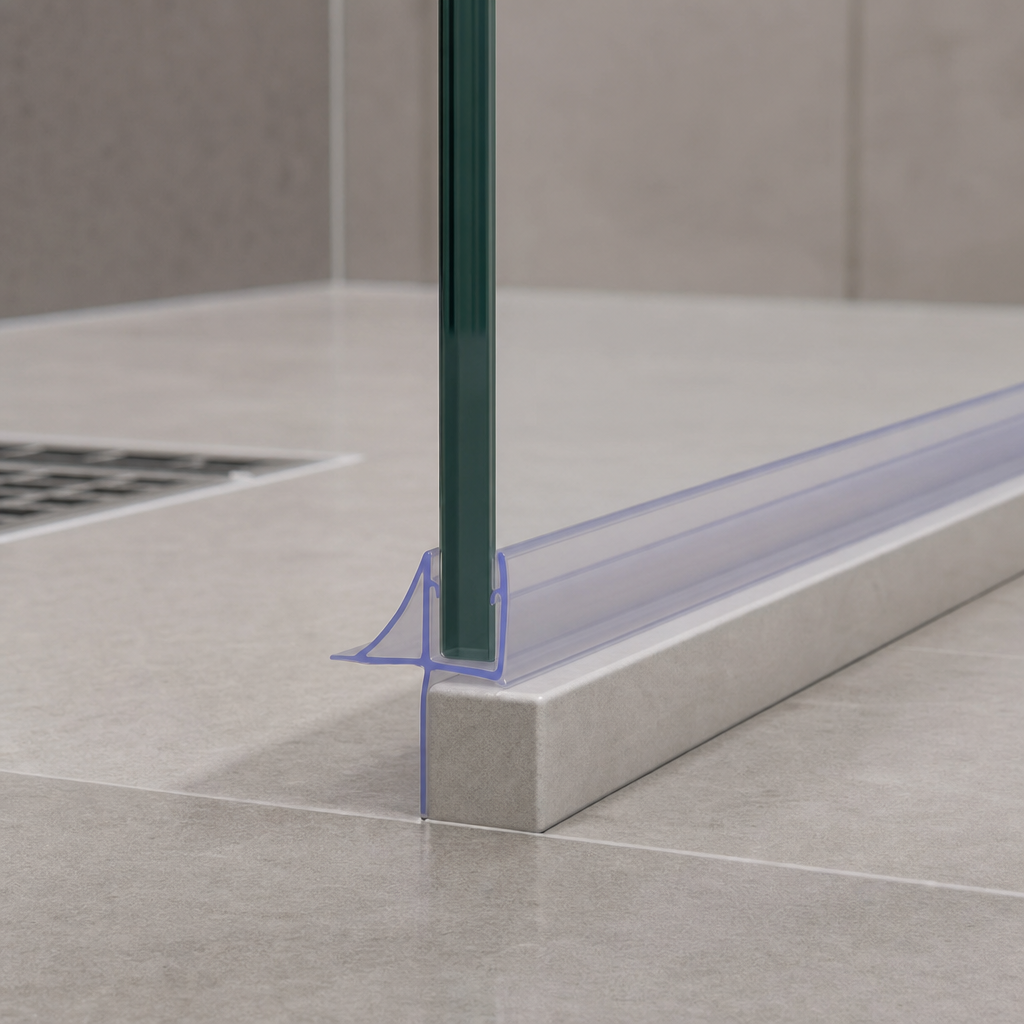 Shower Screen Seal for 8-10mm Glass – Seals 15-20mm Gap – SEAL142