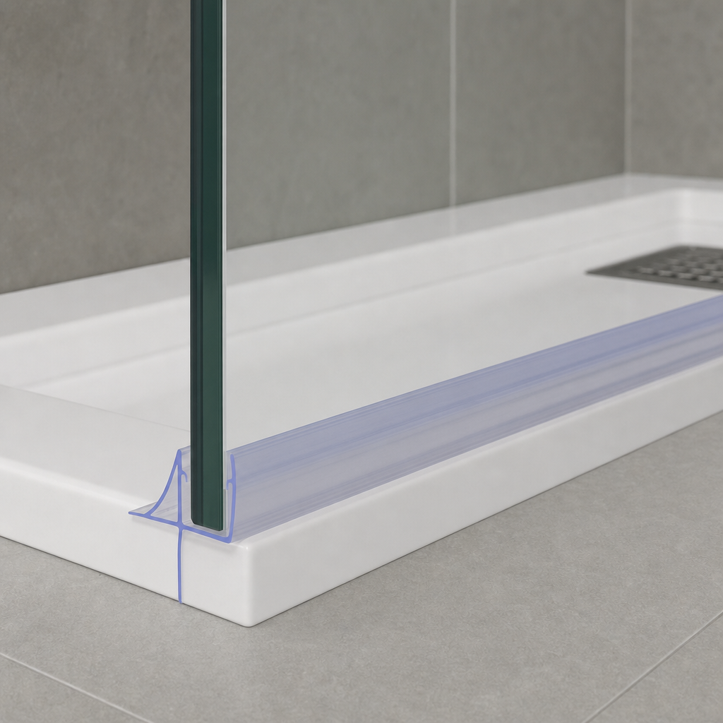 Shower Screen Seal for 4-6mm Glass – Seals 20-25mm Gap