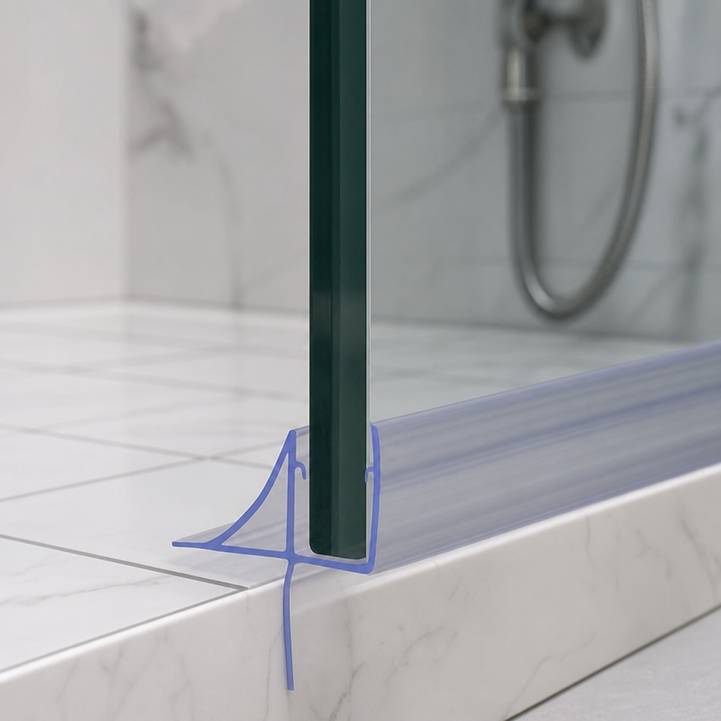 Shower Screen Seal for 3-4mm Glass – Seals 11-16mm Gap