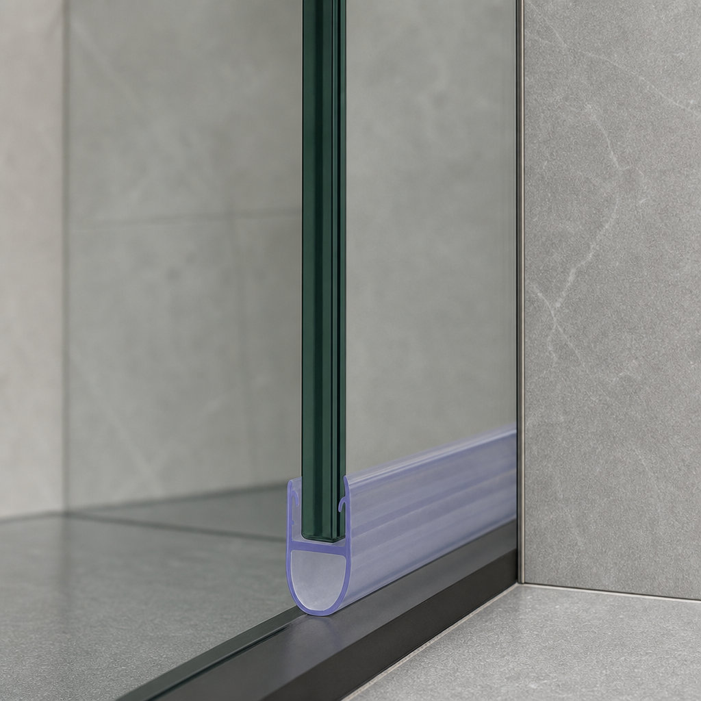 Shower Screen Seal for 8-10mm Glass – Seals 7-12mm Gap – SEAL158