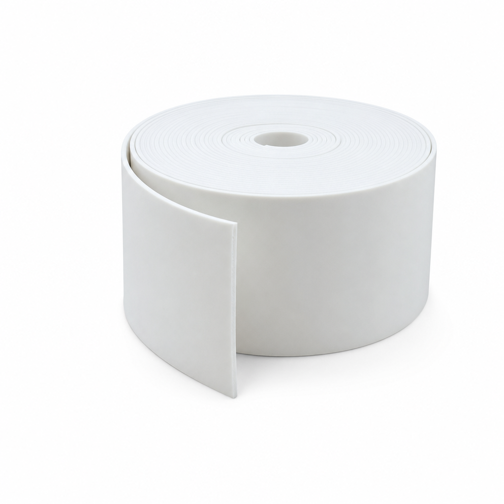 Solid Silicone Rubber Strip 50mm x 1.5mm – 5 Metre Roll