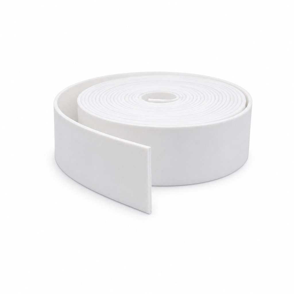 Solid Silicone Rubber Strip 50mm x 3mm – 5 Metre Roll