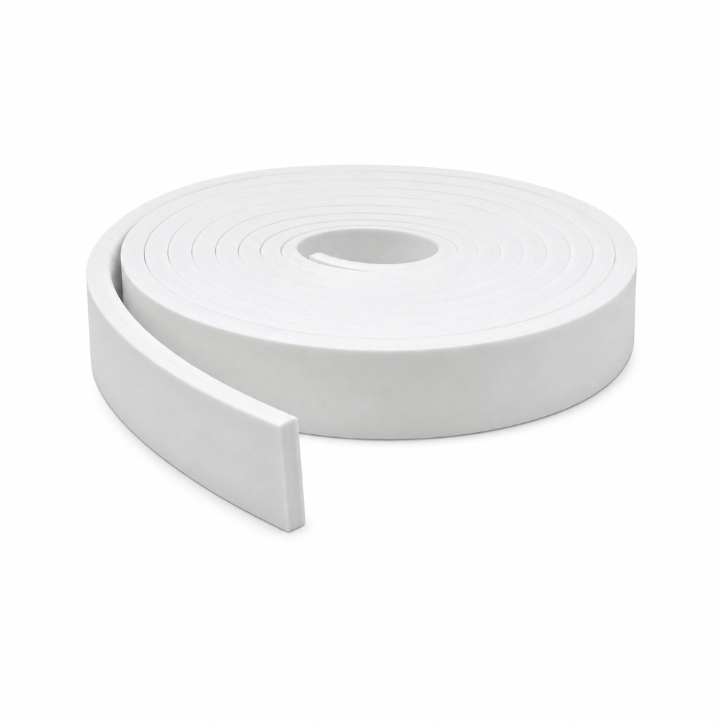 Solid Silicone Rubber Strip 25mm x 5mm – 5 Metre Roll