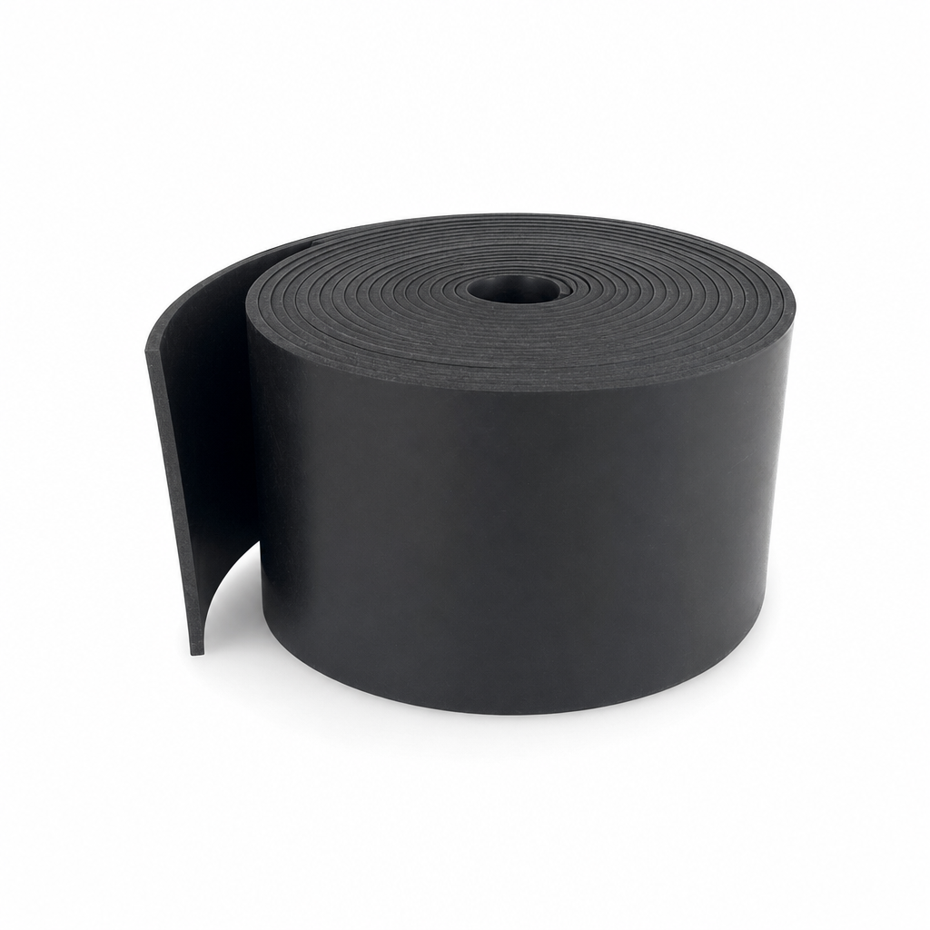 Solid Neoprene Rubber Strip 75mm x 3mm – 5 Metre Roll