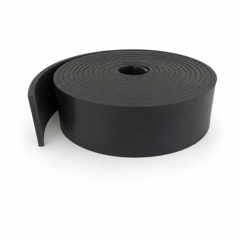 Solid Neoprene Rubber Strip 50mm x 5mm – 5 Metre Roll
