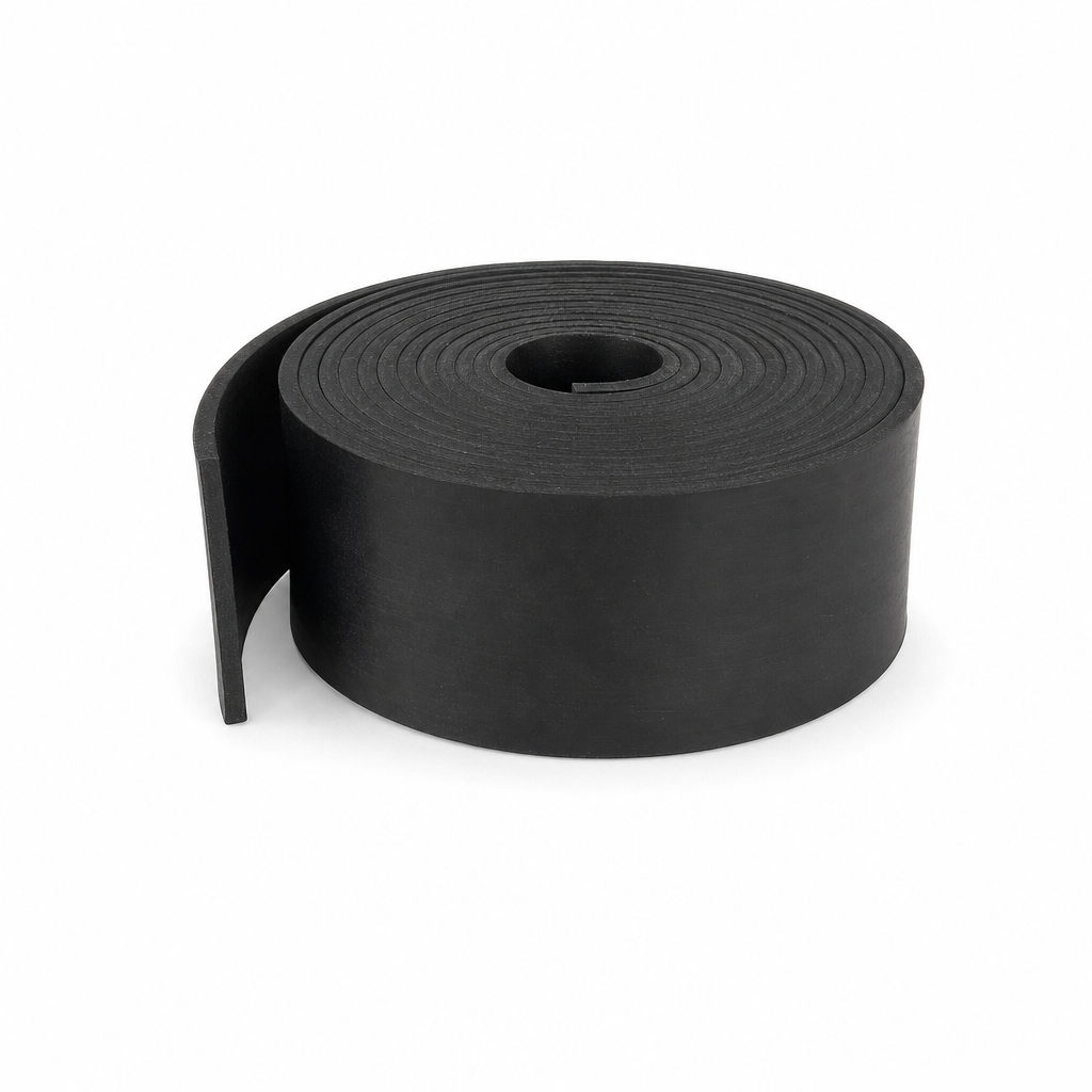 Solid Neoprene Rubber Strip 75mm x 6mm – 5 Metre Roll