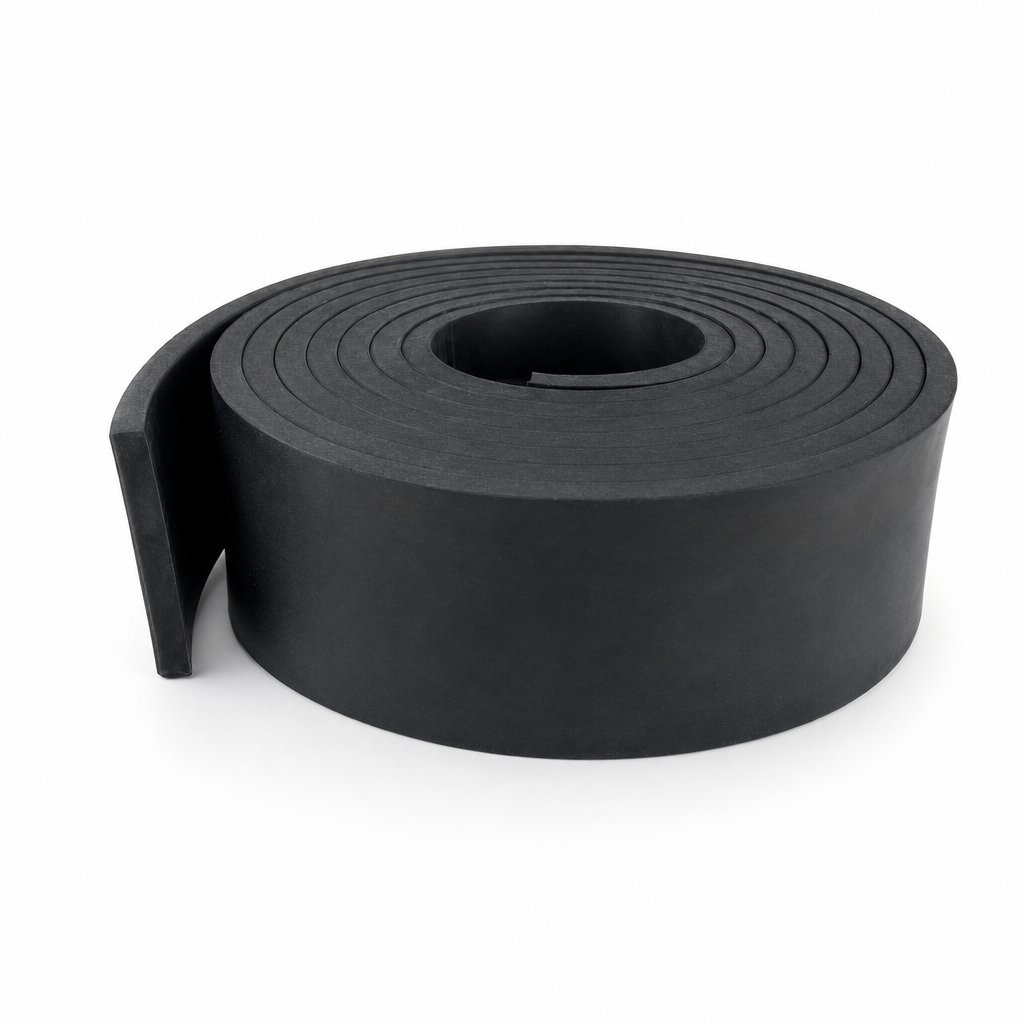 Solid Neoprene Rubber Strip 75mm x 10mm – 5 Metre Roll