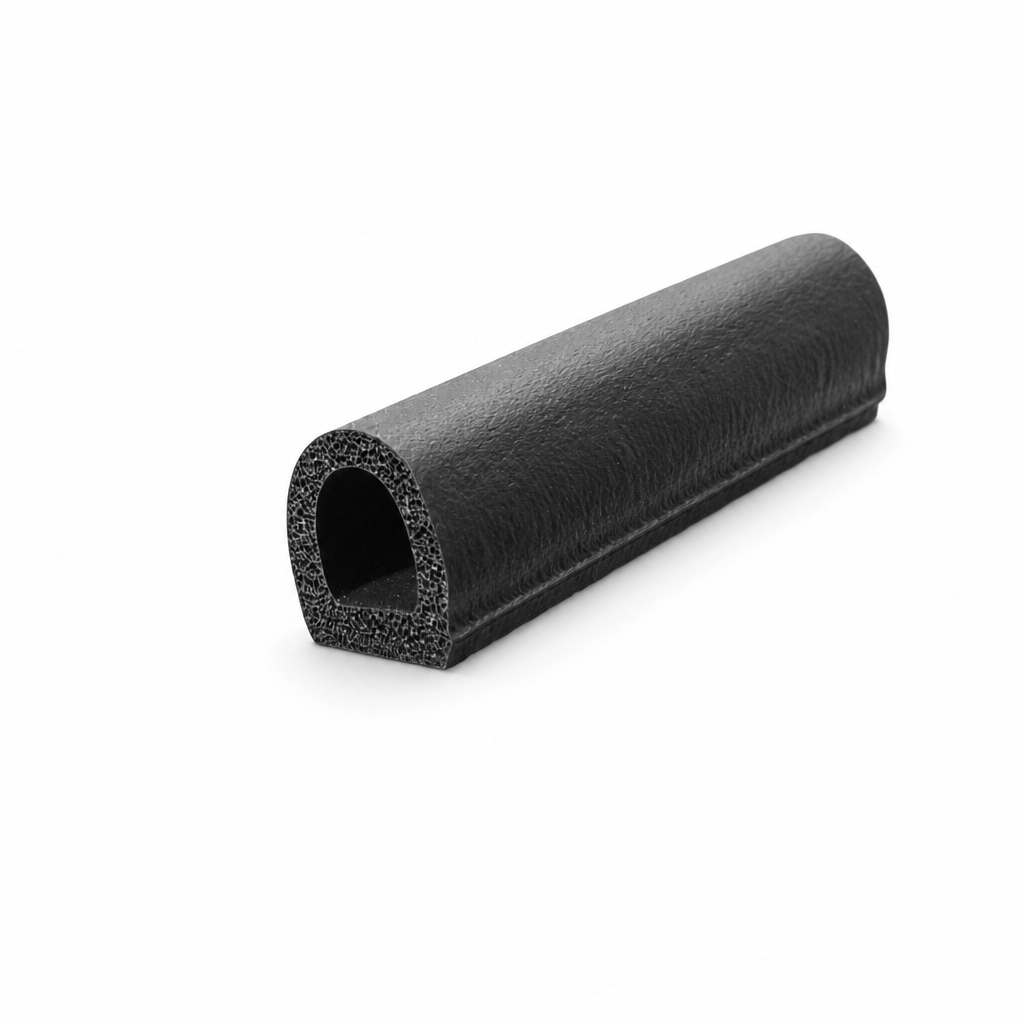 Sponge Rubber D-Section Seal 8.8mm x 10.7mm – Per Metre