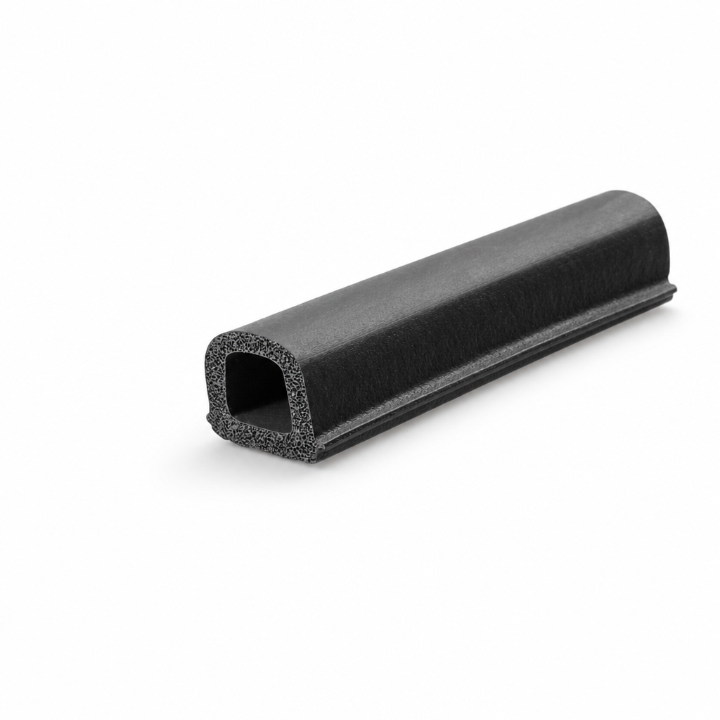 Sponge Rubber D-Section Seal 12.3mm x 10mm – Per Metre
