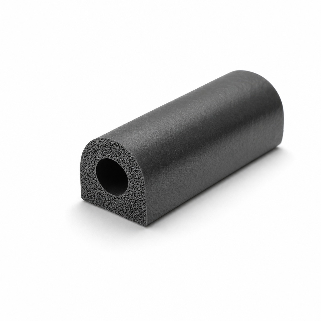 Sponge Rubber D-Section Seal 12mm x 12mm – Per Metre