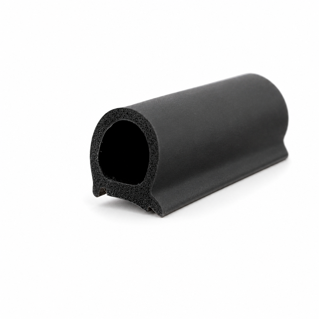 Sponge Rubber D-Section Seal 13mm x 16.3mm – Per Metre