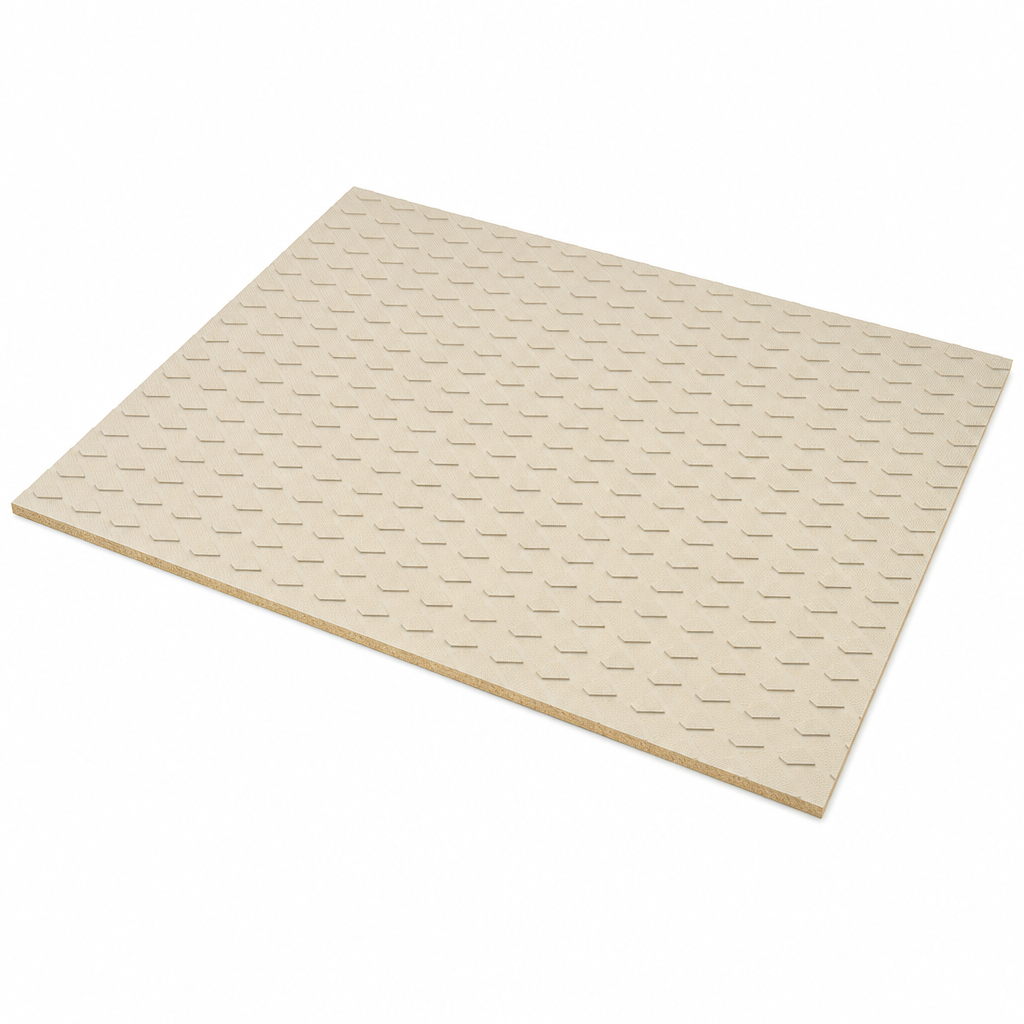Diamond Pattern Anti-Slip Deck Covering – Light Grey, 1.2m x 0.9m Sheet