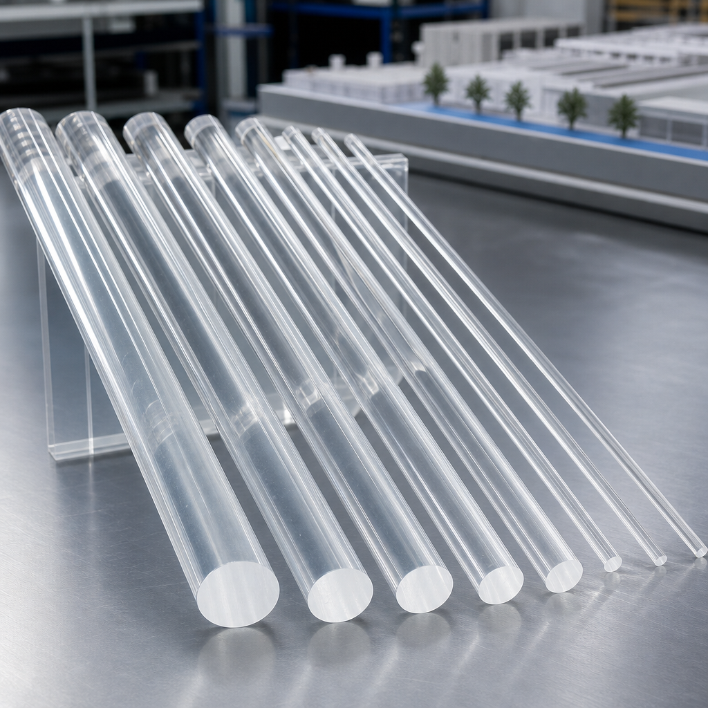 Clear Acrylic Rod – 2mm to 16mm Diameter