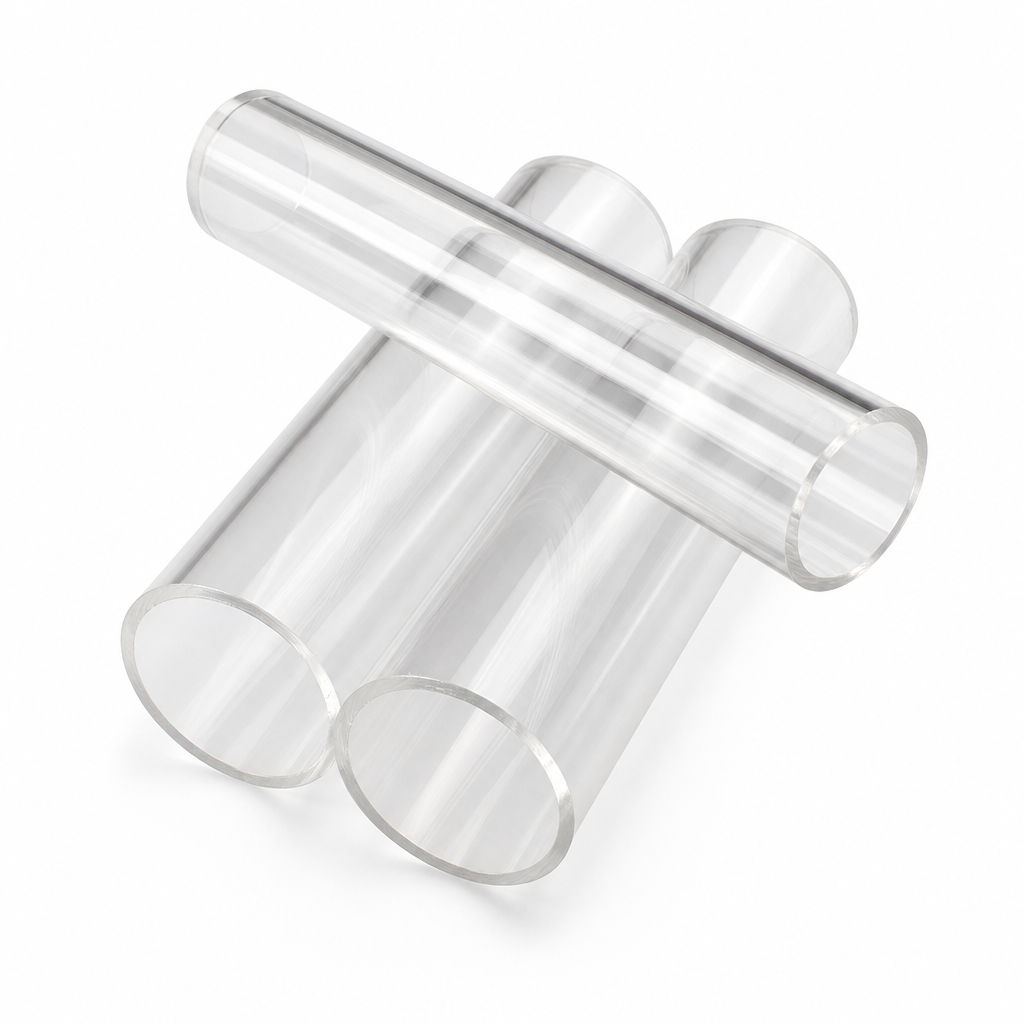 Clear Acrylic Tube – 50mm OD to 100mm OD