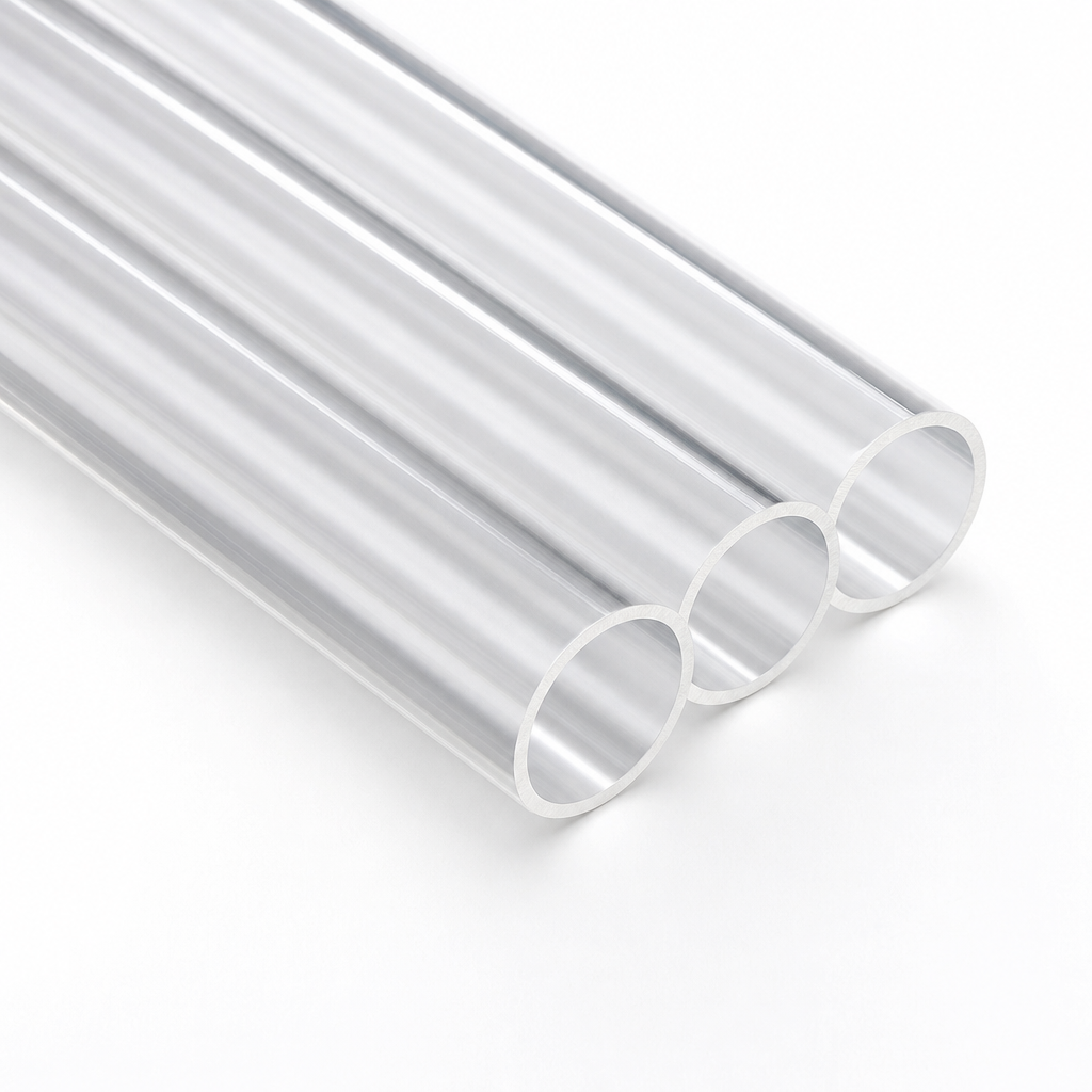Acrylic Tube - Clear, Extruded: 28mm OD to 40mm OD