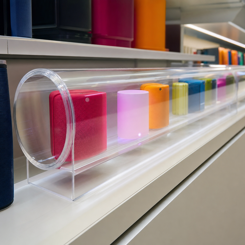 Acrylic Tube - Clear, Extruded: 28mm OD to 40mm OD