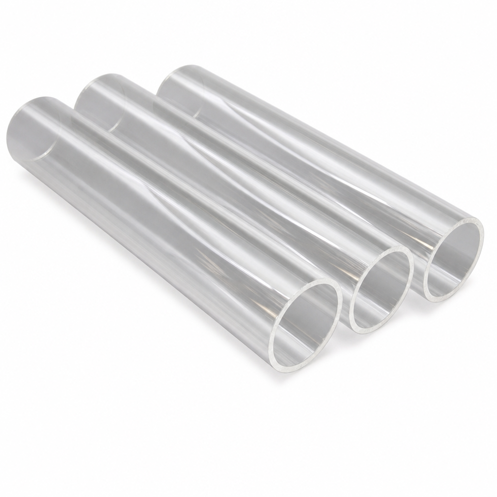 Acrylic Tube – Clear, Extruded: 70mm OD to 80mm OD