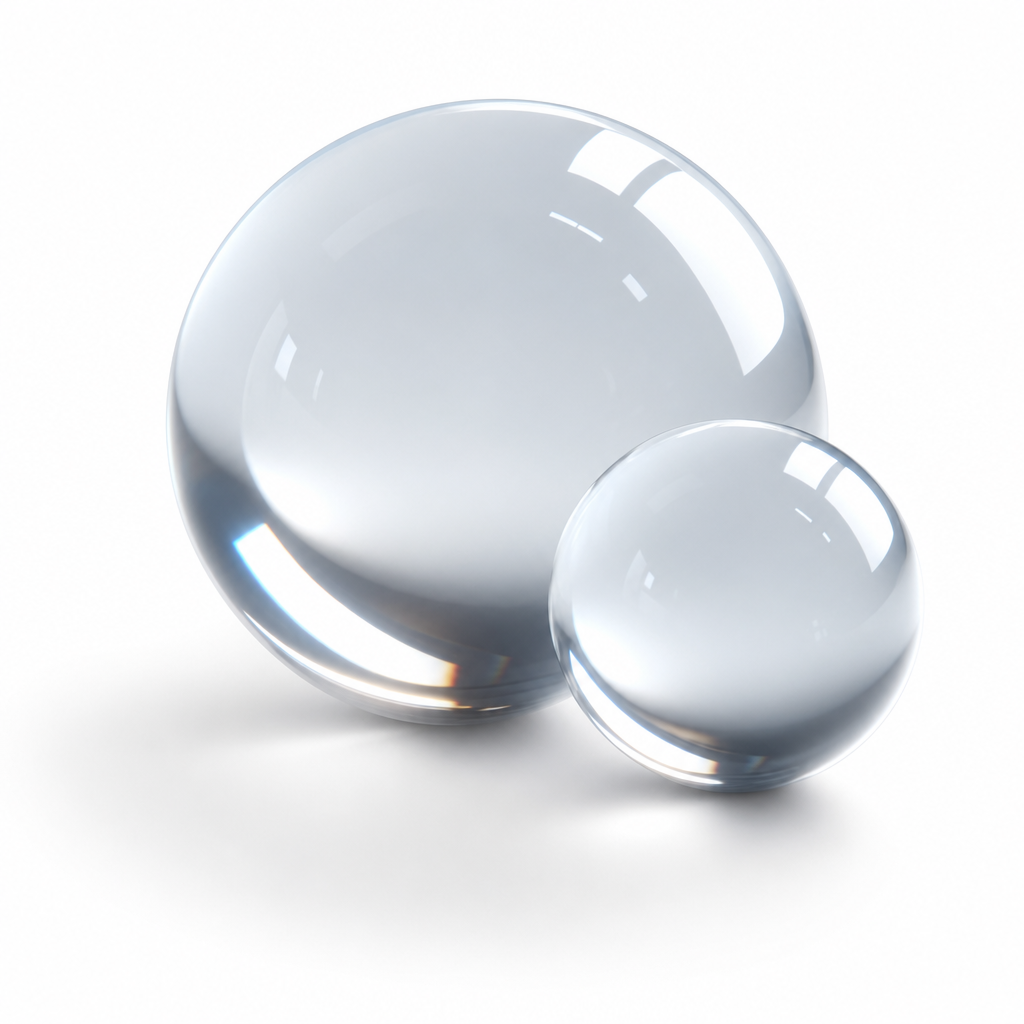 Clear Acrylic Balls – 10mm to 50mm Diameter