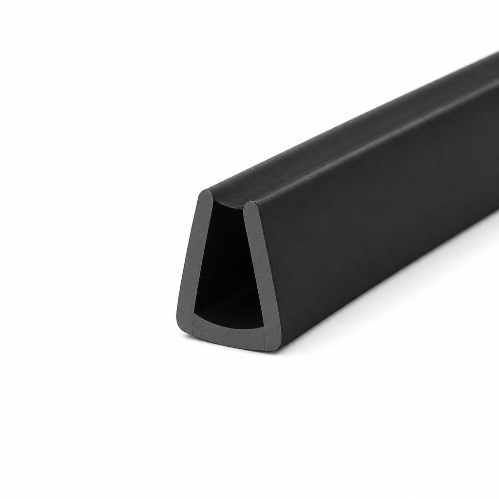 U Shaped Seal – 4mm Width, 13mm Height, Black Rubber