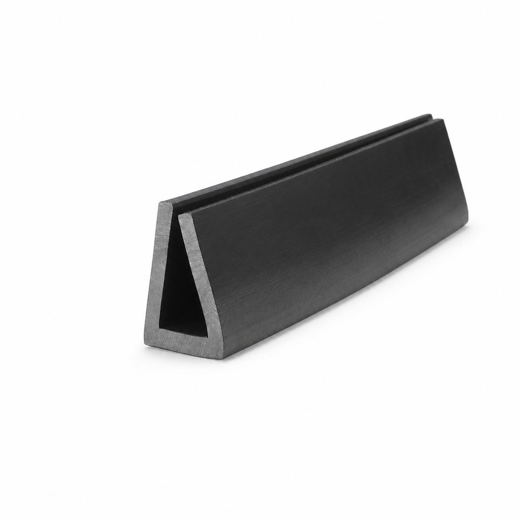Square U Channel 15mm x 9.2mm for 6mm Panel Edge – Per Metre