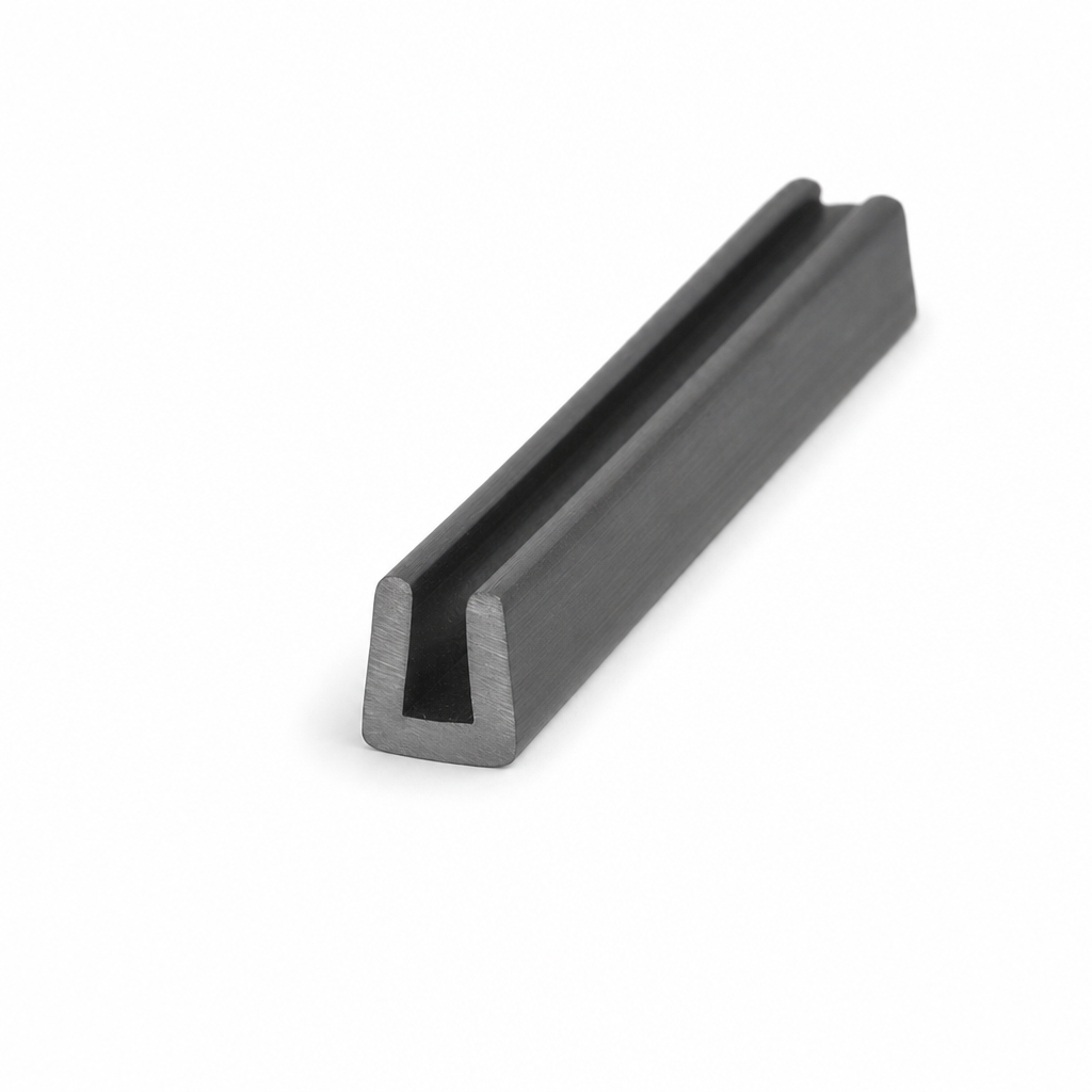 Square U Channel 3mm Panel Edge 8mm Height – Per Metre