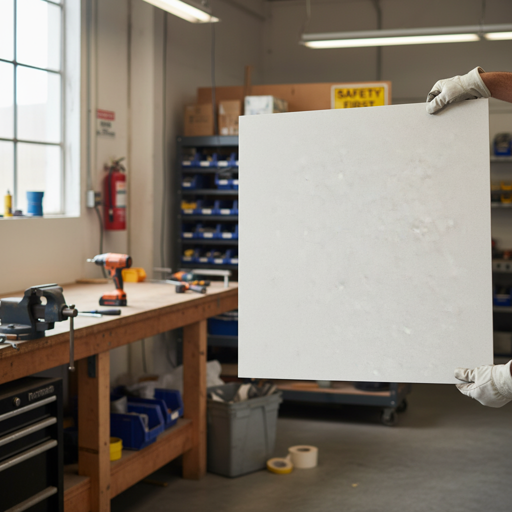 Premium 100% Recycled Plastic Sheet - Vintage Pearl, Waterproof and UV Resistant for Sustainable Design Applications