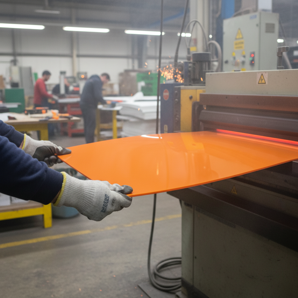 Premium High Impact Polystyrene (HIPS) Gloss/Matt Orange Sheet - Thermoformable, FDA Compliant with Good Mechanical Properties