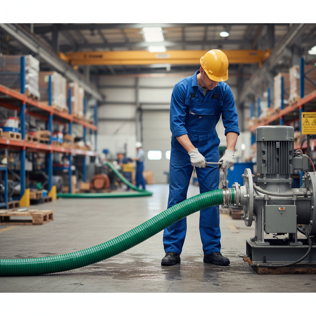 Premium Medium Duty PVC-P Suction Hose with Anti-Shock Rigid Spiral for Agricultural Liquid Delivery